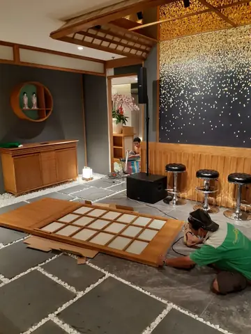 Thi công phòng VIP 1 nhà hàng SushiWorld