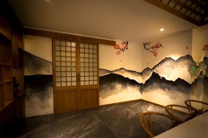 Không gian nội thất phòng VIP 2 nhà hàng Nhật Bản - Sushi World