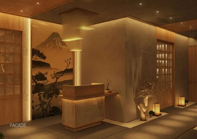 Thiết kế phòng VIP 1 nhà hàng Nhật Bản