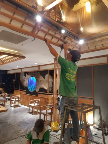 Thi công phòng VIP 1 nhà hàng SushiWorld