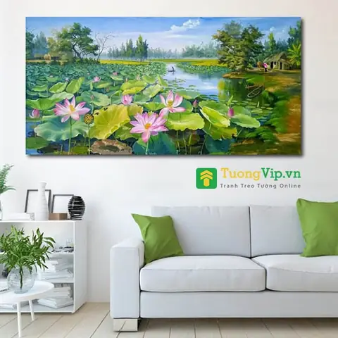 Một số dòng tranh phong cảnh quê hương đẹp nhất tại Tường Vip