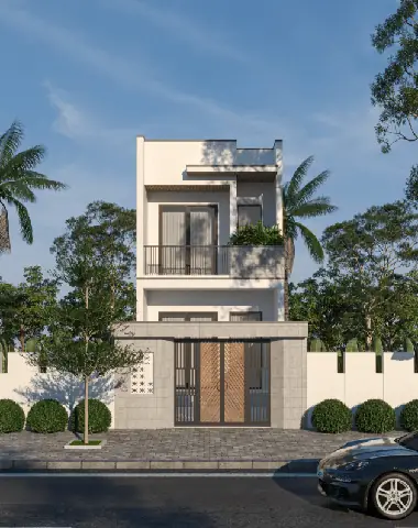 Mẫu thiết kế nhà phố 32m2 2 tầng