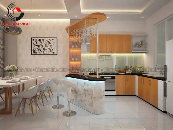 Máº«u thiáº¿t káº¿ ná»i tháº¥t phÃ²ng báº¿p Än Äáº¹p 2015