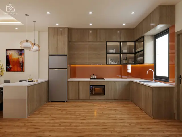 Yêu cầu thiết kế nội thất lầu 1 đẹp phong cách hiện đại.