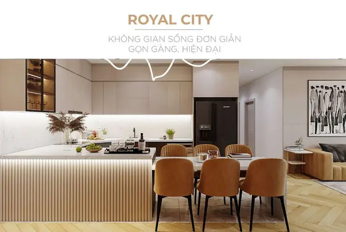 Thiết kế nội thất căn hộ Royal City 148m2- 3 phòng ngủ
