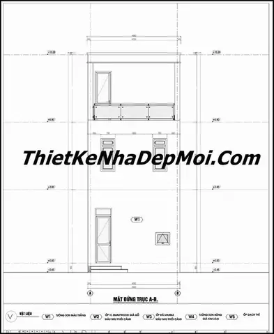 Tổng quan về mẫu nhà ống 2 tầng 1 tum hiện đại thông thoáng