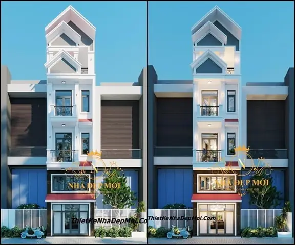 Xem những mẫu nhà ống đẹp 2 tầng 1 tum khác