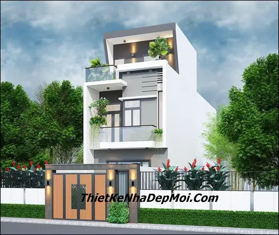 Xem những mẫu nhà ống đẹp 2 tầng 1 tum khác