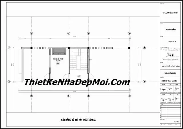 Cách thiết kế nhà ống đẹp 2 tầng có sân thượng tầng tum nhỏ