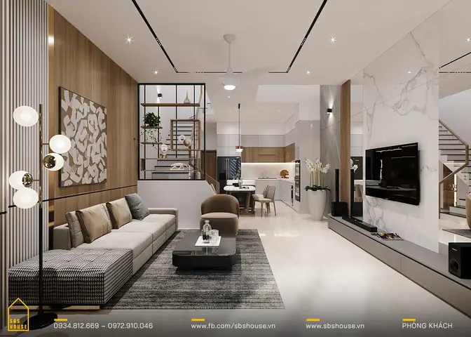 2.2. Mẫu thiết kế nhà ống 4 tầng 5x15m 2.2. Mẫu thiết kế nhà ống 4 tầng 5x15m