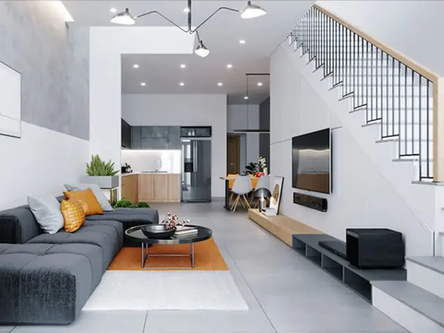 1.2 Chọn màu sơn sáng để mở rộng không gian 1.2 Chọn màu sơn sáng để mở rộng không gian