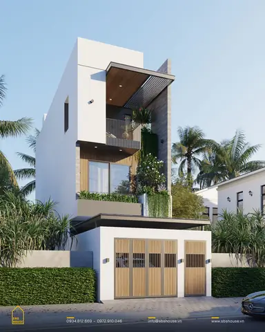 1.15. Mẫu nhà ống 3 tầng 5×20 đẹp hiện đại