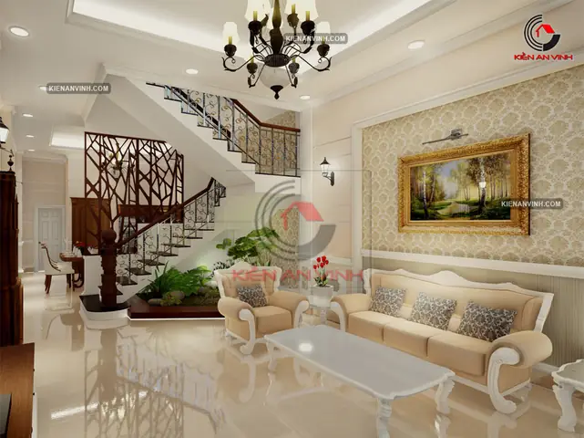 nội thất nhà ống kiểu pháp
