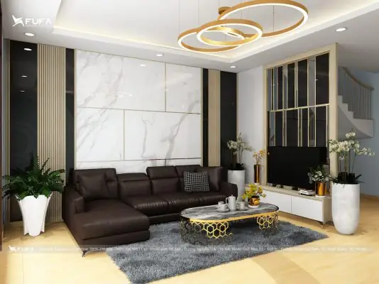 Thiết kế nội thất phòng khách nhà ống