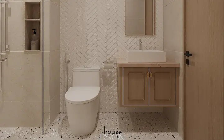4.5 Thiết kế nhà 2 tầng có giếng trời