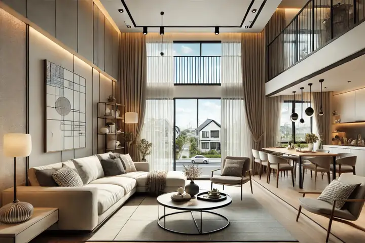 2.2 Thiết kế nhà ống 2 tầng 100m2 đẹp