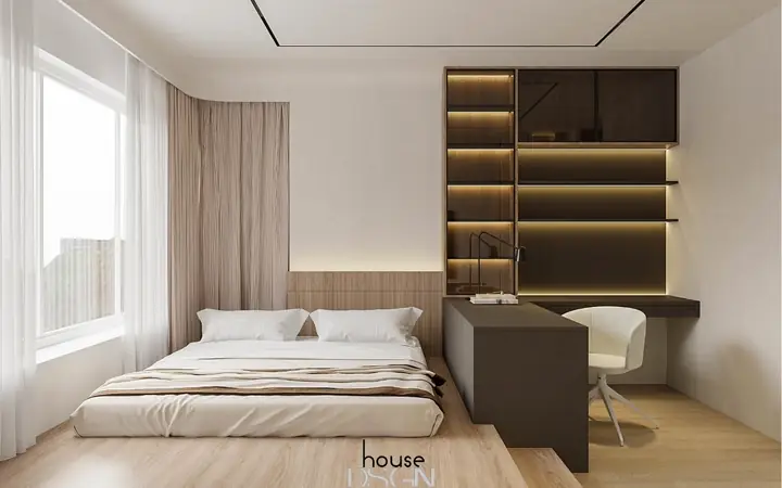 4.3 Thiết kế nhà 2 tầng gác lửng