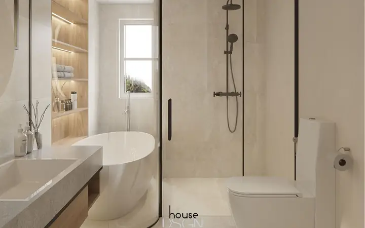 4.3 Thiết kế nhà 2 tầng gác lửng