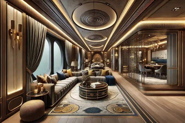 3.6 Thiết kế nội thất nhà 2 tầng phong cách Luxury