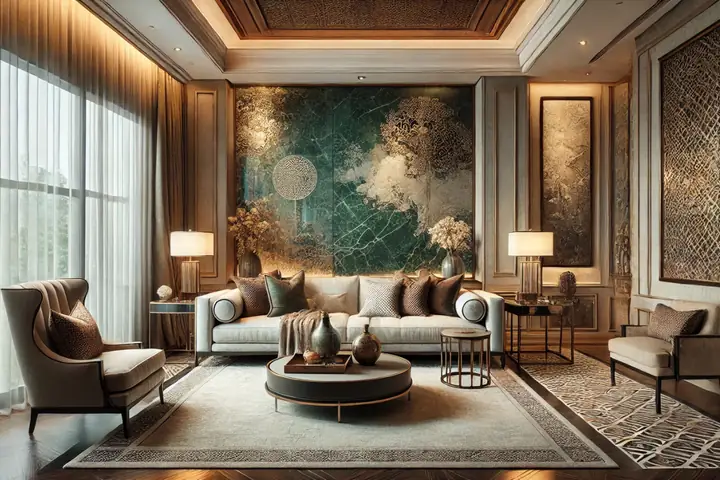 3.5 Thiết kế nội thất nhà 2 tầng phong cách Indochine
