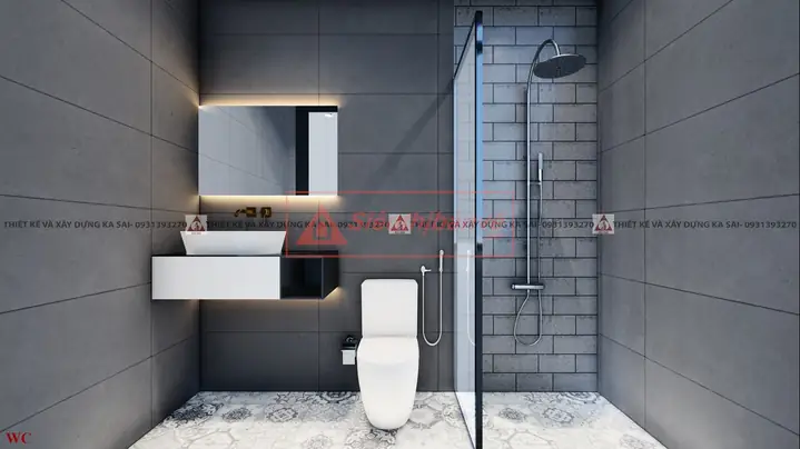 Phối cảnh nội thất mẫu nhà phố 2 tầng 5x15m Phối cảnh nội thất mẫu nhà phố 2 tầng 5x15m