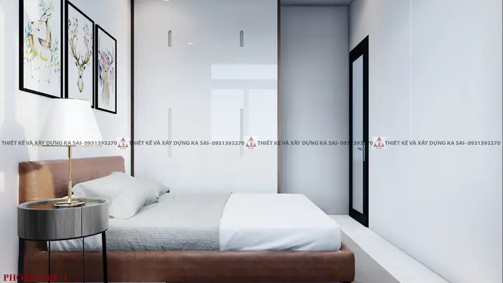 Phối cảnh nội thất mẫu nhà phố 2 tầng 5x15m Phối cảnh nội thất mẫu nhà phố 2 tầng 5x15m