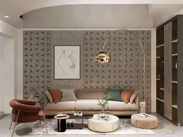3.1 Nội thất phòng khách nhà phố 6x10m trẻ trung 3.1 Nội thất phòng khách nhà phố 6x10m trẻ trung