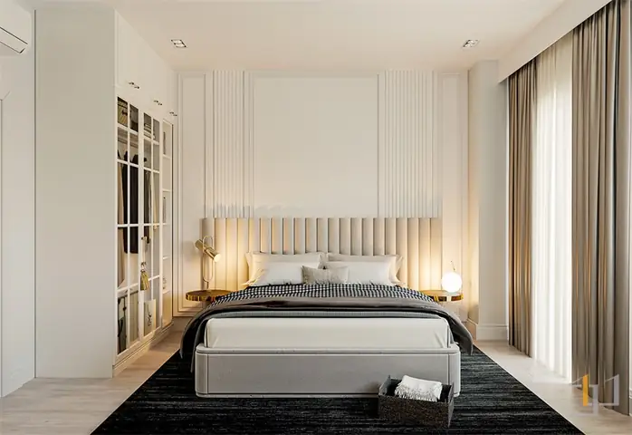 Phối cảnh nội thất 2 phòng ngủ của nhà phố 6x10m Phối cảnh nội thất 2 phòng ngủ của nhà phố 6x10m