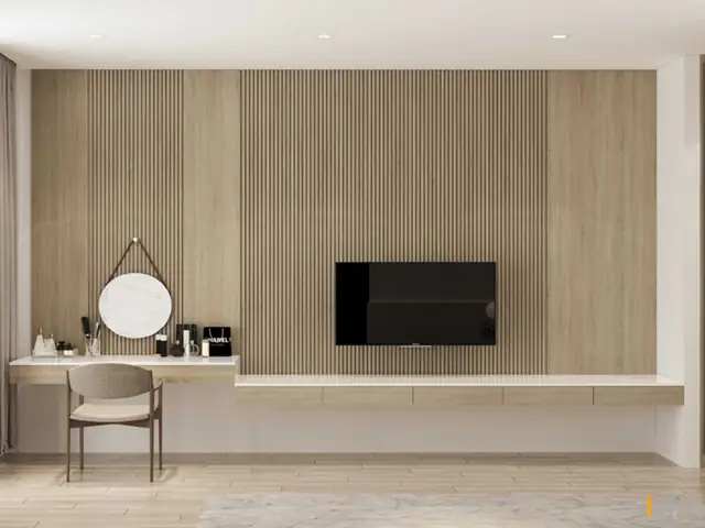 3.3 Nội thất phòng ngủ ông bà trong nhà phố 6x10m 3.3 Nội thất phòng ngủ ông bà trong nhà phố 6x10m