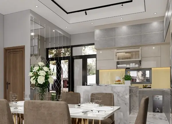 Thiết kế nội thất nhà phố tân cổ điển 150m2