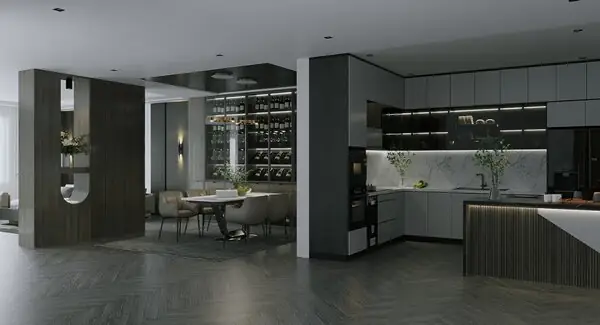 Mẫu nội thất nhà phố tân cổ điển 130m2