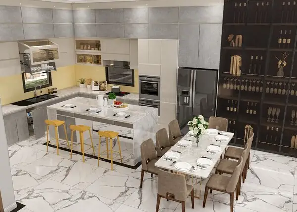 Thiết kế nội thất nhà phố tân cổ điển 150m2