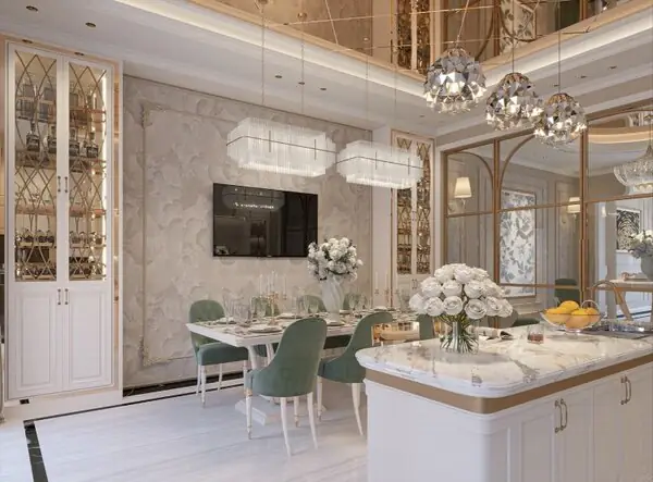 Thiết kế nội thất nhà phố tân cổ điển với diện tích 110m2