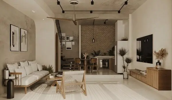 Nội thất nhà phố tân cổ điển 100m2