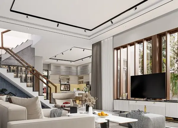 Thiết kế nội thất nhà phố tân cổ điển 150m2