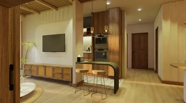 Thiết kế nội thất nhà phố tân cổ điển sang trọng 120m2
