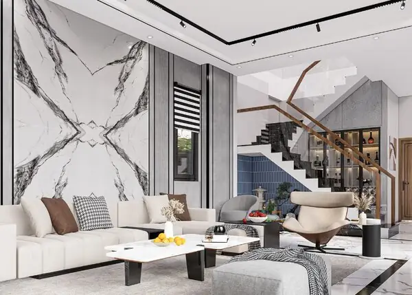 Thiết kế nội thất nhà phố tân cổ điển 150m2