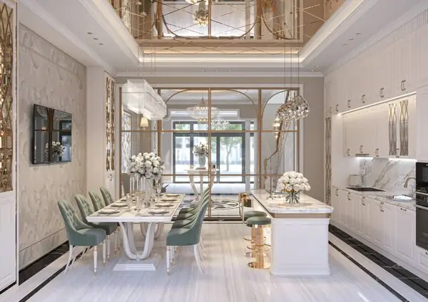 Thiết kế nội thất nhà phố tân cổ điển với diện tích 110m2
