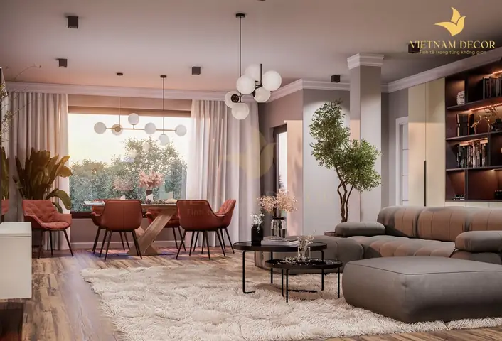 thiết kế nội thất chung cư 75m2
