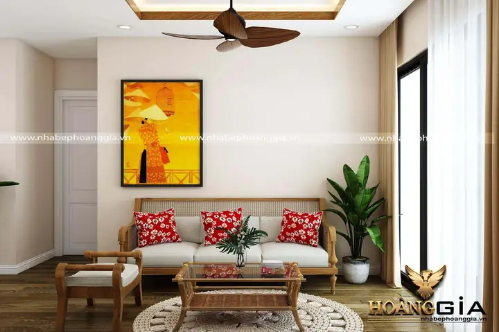 1, Chọn Nội Thất Gỗ Tự Nhiên Cho Phòng Khách