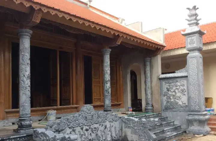 Nhà thờ từ đường 3 gian bằng gỗ Lim Nhà thờ từ đường 3 gian bằng gỗ Lim