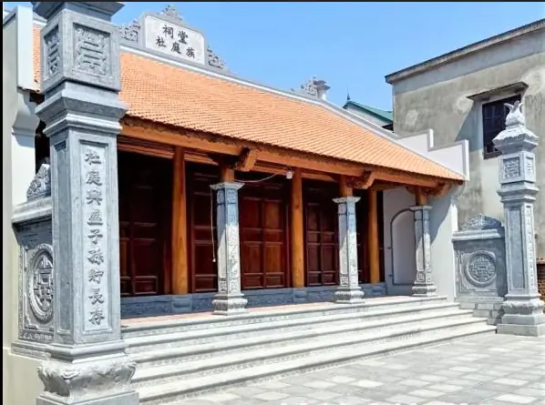 Nhà thờ từ đường 3 gian bằng gỗ Lim Nhà thờ từ đường 3 gian bằng gỗ Lim