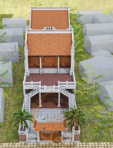 3.1. Đặc Điểm Kiến Trúc Nhà Thờ Họ 2 Mái 2 Tầng Chữ Nhị 3.1. Đặc Điểm Kiến Trúc Nhà Thờ Họ 2 Mái 2 Tầng Chữ Nhị