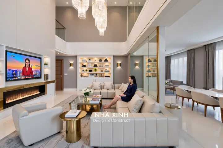 Không gian nội thất biệt thự hiện đại đẹp
