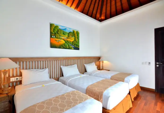 Không gian phòng ngủ trong thiết kế nội thất resort nghỉ dưỡng đẹp