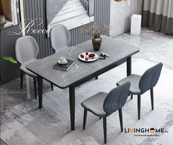 Đặc điểm nổi bật của Bàn ăn thông minh mặt đá phiến Rocco