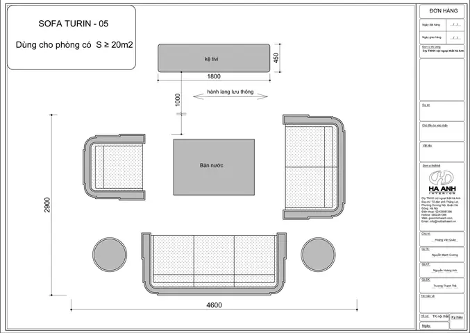 BỘ SOFA GỖ ÓC CHÓ TURIN 05