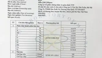 giấy chứng nhận inox