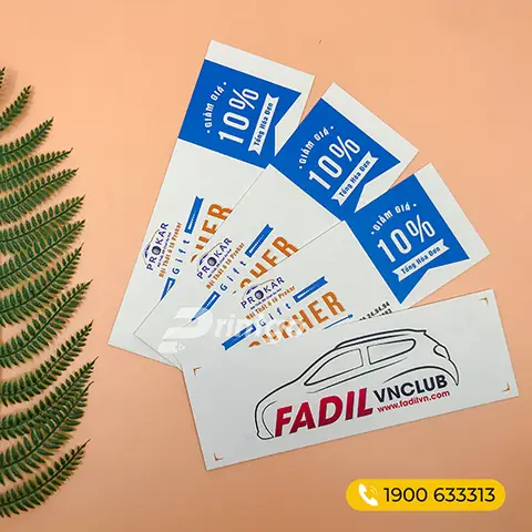 Mô tả chi tiết mẫu voucher ngành nội thất ô tô