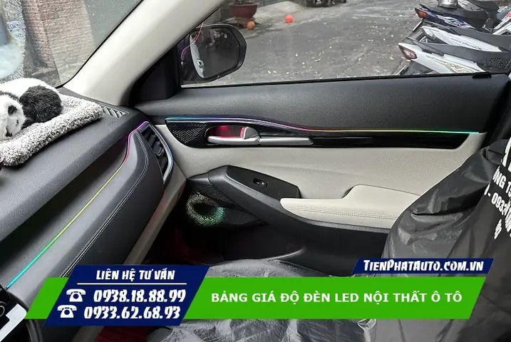 II. Bảng giá độ đèn Led nội thất ô tô bao nhiêu?